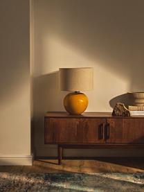 Lampe à poser en céramique Marin, Jaune soleil, beige clair, Ø 35 x haut. 46 cm