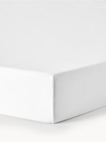 Topper-Spannbettlaken Lara, Jersey-Elasthan, Weiß, B 95 x L 200 cm, H 15 cm