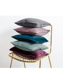 Housse de coussin en velours Dana, Aubergine