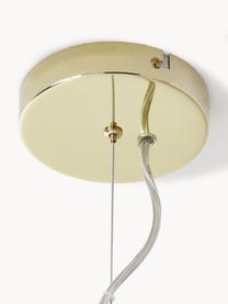 Grande suspension avec boules de verre Grover, Blanc, doré, Ø 70 x haut. 56 cm