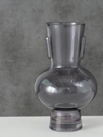 Glazen vaas Olympia, Glas, Donkergrijs, Ø 14 x H 22 cm