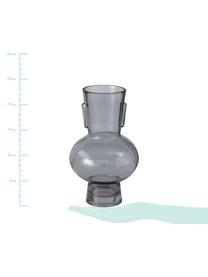 Vaso in vetro Olympia, Vetro, Grigio, Ø 14 x Alt. 22 cm