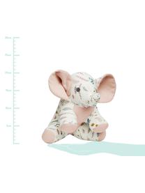 Knuffeldier Elephant van biokatoen, Bekleding: 100 % biokatoen, OCS-gece, Wit, rozetinten, geel, 20 x 21 cm