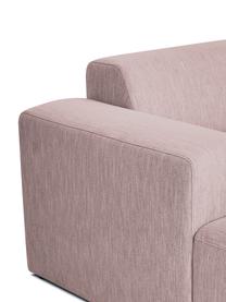 Ecksofa Melva (4-Sitzer) in Rosa, Bezug: Polyester Der hochwertige, Gestell: Massives Kiefernholz, Spa, Webstoff Rosa, B 319 x T 144 cm