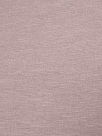 Hoekbank Melva (4-zits) in roze, Bekleding: polyester, Frame: massief grenenhout, spaan, Poten: grenenhout, Geweven stof roze, B 319 x D 144 cm