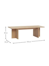 Holz-Couchtisch Split, Eichenholzfurnier, FSC-zertifiziert, Eichenholz, furniert, B 120 x T 50 cm