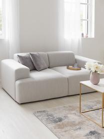 Sofa Melva (2-Sitzer) in Hellgrau, Bezug: Polyester Der hochwertige, Gestell: Massives Kiefernholz, Spa, Webstoff Hellgrau, B 200 x T 101 cm