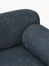 Sofa Stella (3-Sitzer), Bezug: 85 % Polyester, 15 % Baum, Gestell: Massives Fichtenholz, PEF, Füße: Kunststoff, Webstoff Denimblau, B 222 x T 100 cm