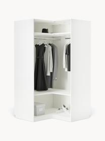 Armoire d'angle modulaire Leon, larg. 115 cm, Blanc, Module d'angle : larg. 115 x haut. 200 cm