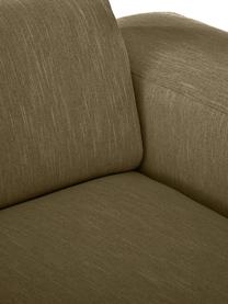 Ecksofa Melva (3-Sitzer), Bezug: 100% Polyester Der hochwe, Gestell: Massives Kiefernholz, Spa, Webstoff Olivgrün, B 239 x T 143 cm, Eckteil links