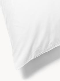 Taie d'oreiller en satin de coton Comfort, Blanc, larg. 50 x long. 70 cm