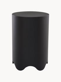Okrúhly odkladací stolík Boom, Železo, práškový náter, Čierna, Ø 38 x V 55 cm