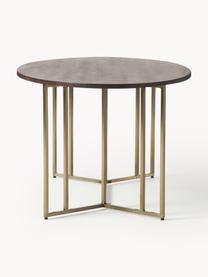 Ovale eettafel Luca van mangohout, verschillende formaten, Tafelblad: massief mangohout, gebors, Frame: gepoedercoat metaal, Mangohout, goudkleurig, B 240 x D 100 cm