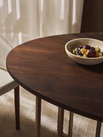 Tavolo ovale in legno di mango Luca, in varie misure, Struttura: metallo verniciato a polv, Legno di mango, dorato, Larg. 240 x Prof. 100 cm