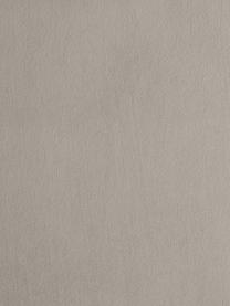 Divano angolare in velluto Fluente, Rivestimento: velluto (copertura in pol, Struttura: legno di pino massiccio, , Piedini: metallo verniciato a polv, Velluto greige, Larg. 221 x Prof. 200 cm, chaise longue a sinistra