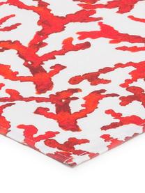 Nappe en coton rouge Estran, Rouge, blanc