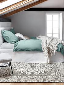 Flanelová posteľná bielizeň Biba, šalviová, Šalviovozelená, 155 x 220 cm + 1 vankúš 80 x 80 cm