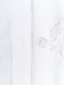 Baumwollperkal-Kissenbezug Faith mit getufteter Verzierung, Webart: Perkal Fadendichte 180 TC, Weiss, B 65 x L 65 cm