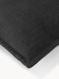 Bavlněný povlak na polštář Vicky, 100 % bavlna, Černá, Š 50 cm, D 50 cm