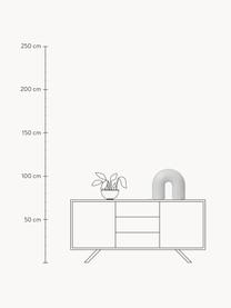 Stmívatelná stolní LED lampa s rýhovanou strukturou Vuelta, v různých velikostech, Bílá, Š 40 cm, V 36 cm