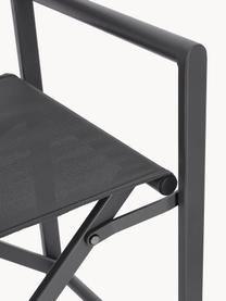 Krzesło ogrodowe Taylor, Stelaż: aluminium malowane proszk, Ciemny szary, S 55 x G 45 cm