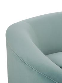 Canapé haricot 3 places velours Gatsby, Velours turquoise, larg. 245 x prof. 102 cm