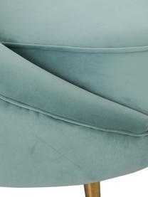 Canapé haricot 3 places velours Gatsby, Velours turquoise, larg. 245 x prof. 102 cm