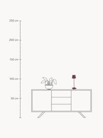 Mobile LED-Tischlampe Poldina, dimmbar, Aubergine, matt, Ø 11 x H 38 cm