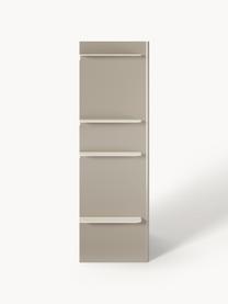 Étagère avec éléments métalliques Rami, Beige clair, grège, larg. 80 x haut. 101 cm