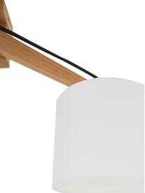 Faretti da soffitto in legno Donna, Paralume: materiale sintetico, Bianco, Larg. 50 x Alt. 36 cm