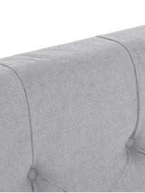 Letto boxspring premium Pheobe, Materasso: a molle insacchettate a 7, Piedini: legno di faggio massiccio, Grigio, 200 x 200