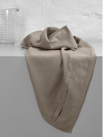 Theedoek Tangled van biokatoen, 100% katoen (Bio), GOTS-gecertificeerd, Taupe, B 53 x L 86 cm