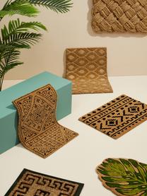 Fußmatte Maris mit Hoch-Tief-Struktur, 60 % Kokosfaser, 40 % Polyester, Brauntöne, B 60 x L 40 cm