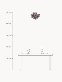 Ručně foukané skleněné stropní svítidlo Gross, Tmavě šedá, transparentní, Ø 50 cm, V 27 cm