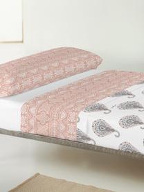 Sábana encimera Rythme, Algodón
El algodón da una sensación agradable y suave en la piel, absorbe bien la humedad y es adecuado para personas alérgicas, Rosa, blanco, gris, Cama 90 cm (160 x 270 cm)