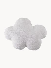 Cuscino morbido in cotone fatto a mano Nuvola, Custodia: 97% cotone, 3% fibra sint, Bianco, Larg. 52 x Lung. 42 cm