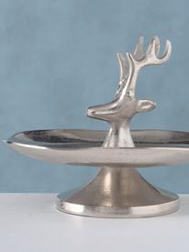 Étagère décorative en métal Anzing, Aluminium, Couleur argentée, Ø 20 x haut. 16 cm