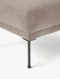 Sofa-Hocker Fluente, Bezug: 100% Polyester 115.000 Sc, Gestell: Massives Kiefernholz, Füße: Metall, pulverbeschichtet, Webstoff Nougat, B 62 x T 50 cm