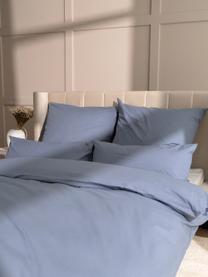 Pościel z perkalu Elsie, Niebieski, 200 x 200 cm + 2 poduszki 80 x 80 cm