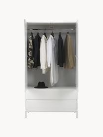 Armoire classique blanche Ikaro, 2 portes, Blanc, larg. 110 x haut. 200 cm