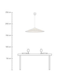 Veľká závesná lampa Hill, Krémová, Ø 85 x V 22 cm