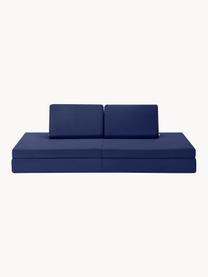 Modulares Kinder-Spielsofa  Mila aus Samt, handgefertigt, Bezug: Samt (100 % Polyester), Samt Dunkelblau, B 168 x T 84 cm