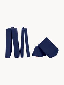 Canapé pliable modulaire en velours pour enfants fait main Arktis, Velours bleu foncé, larg. 168 x prof. 84 cm