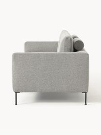 Sofa Cucita (3-Sitzer), Bezug: Webstoff (100% Polyester), Gestell: Massives Kiefernholz, FSC, Beine: Metall, lackiert Dieses P, Webstoff Grau, B 228 x T 94 cm