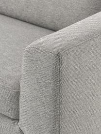 Sofa Cucita (3-Sitzer), Bezug: Webstoff (100% Polyester), Gestell: Massives Kiefernholz, FSC, Beine: Metall, lackiert Dieses P, Webstoff Grau, B 228 x T 94 cm