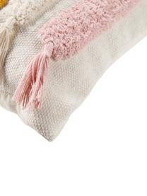 Housse de coussin 45x45 enfant Thaide, 95 % coton, 5 % polyester, Blanc, rose, bleu, orange, larg. 45 x long. 45 cm