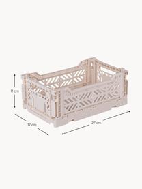 Caisson de rangement pliable Mini, larg. 27 cm, Plastique, Beige clair, larg. 27 x prof. 17 cm