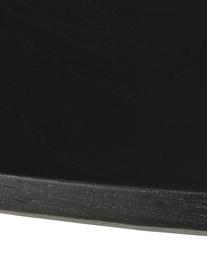 Runder Esstisch Yumi aus Gummibaumholz, Ø 115 cm, Tischplatte: Mitteldichte Holzfaserpla, Beine: Gummibaumholz, massiv und, Holz, schwarz lackiert, Ø 115 cm