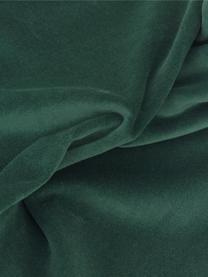 Funda de cojín de terciopelo Dana, 100% terciopelo de algodón, Verde oscuro, An 30 x L 50 cm