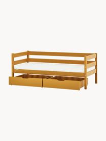 Bettschubladen Eco Comfort, 2 Stück, Mitteldichte Holzfaserplatte (MDF), FSC-zertifiziert, Holz, ockergelb lackiert, B 153 x T 60 cm